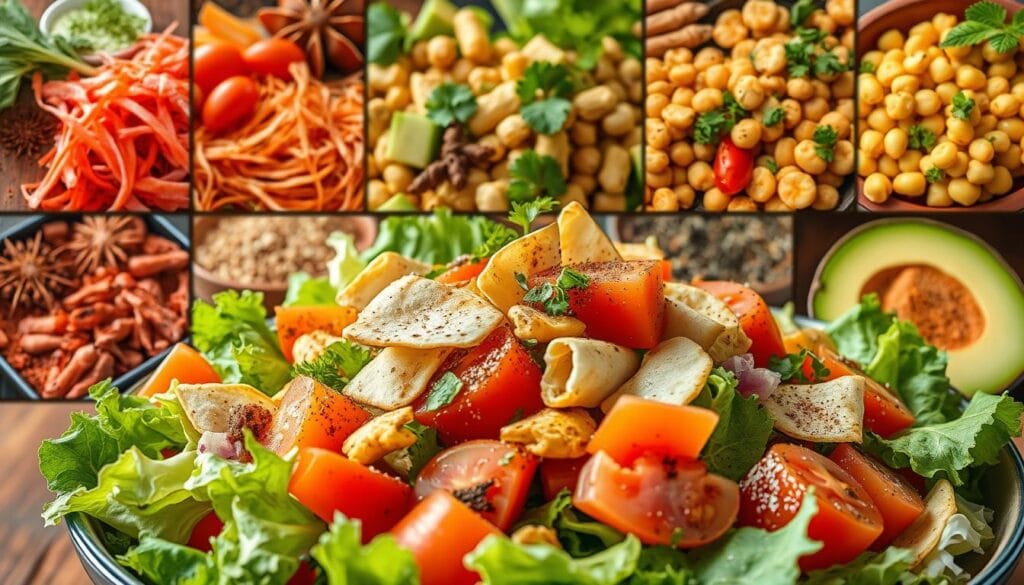 Authentic Lebanese Fattoush variations around the world
