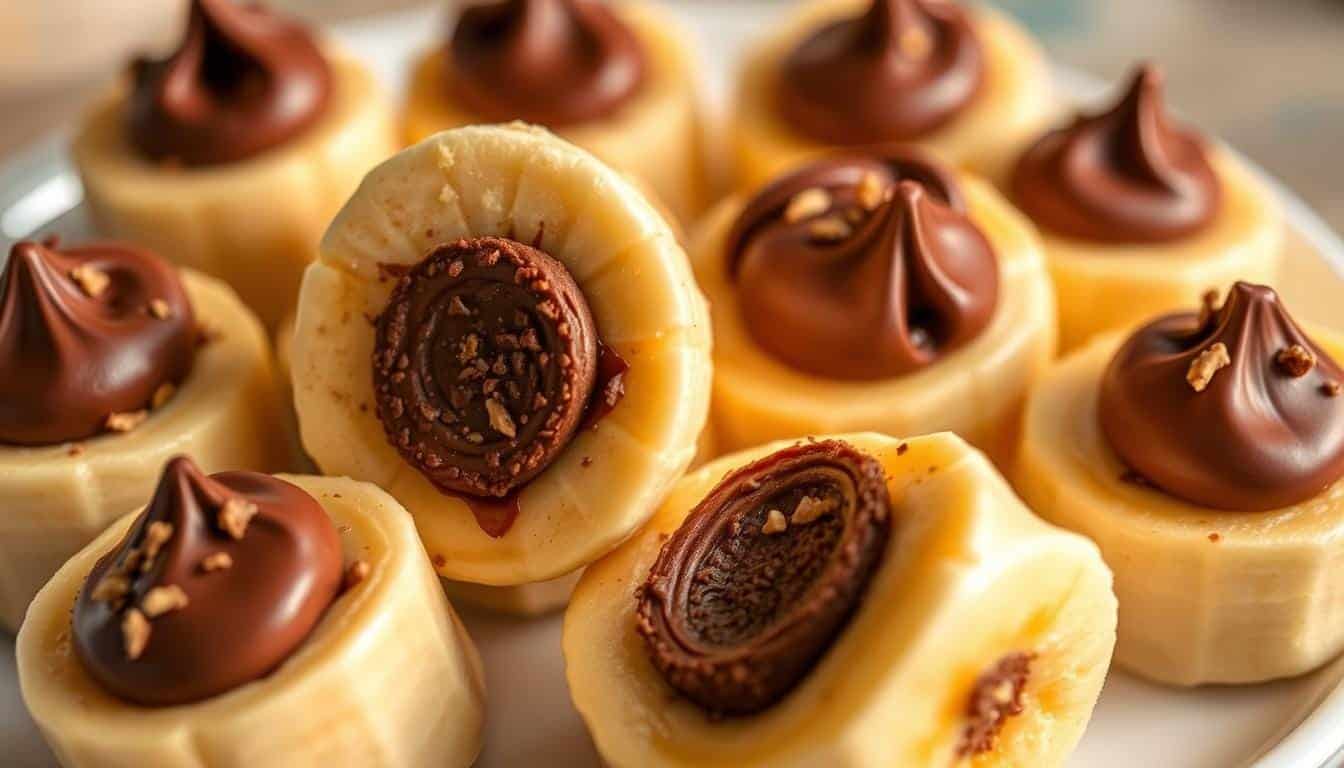 Chocolate-Hazelnut Stuffed Banana Fro-Yo Bites Recipe