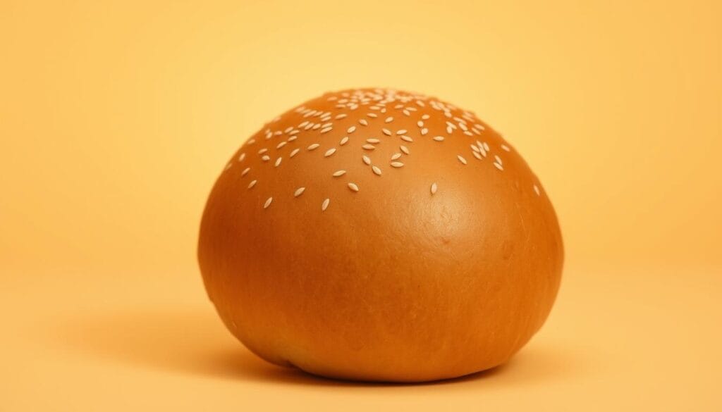 Perfect burger bun with sesame seeds