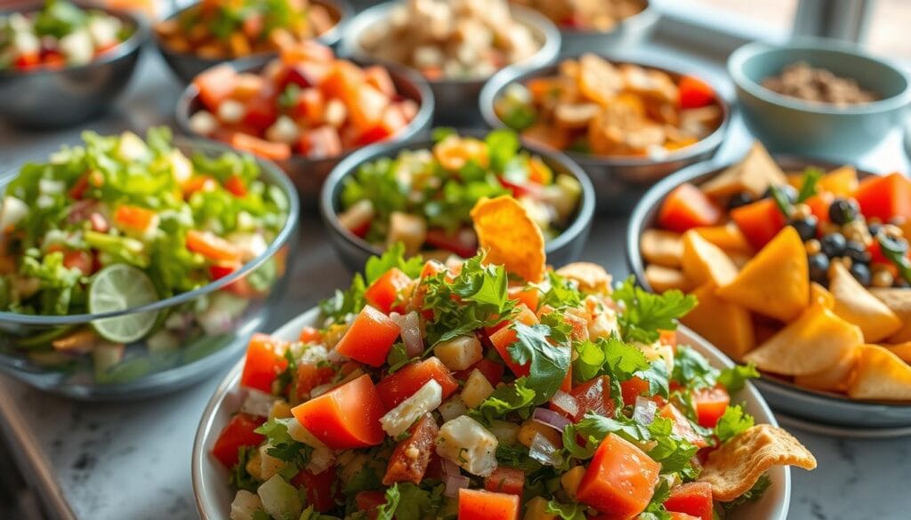 Traditional Middle Eastern salad comparison