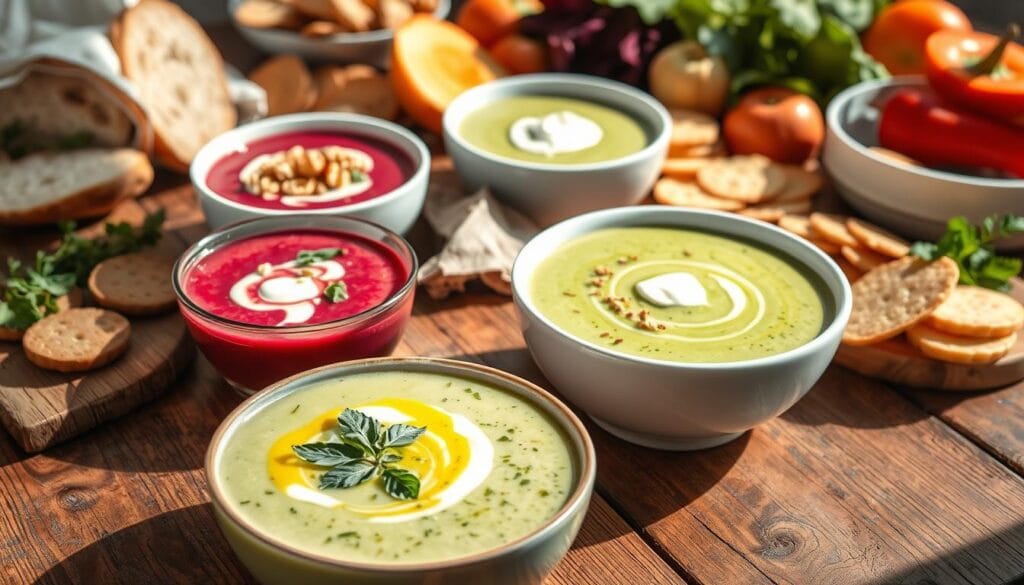 cold soups no heat lunch ideas