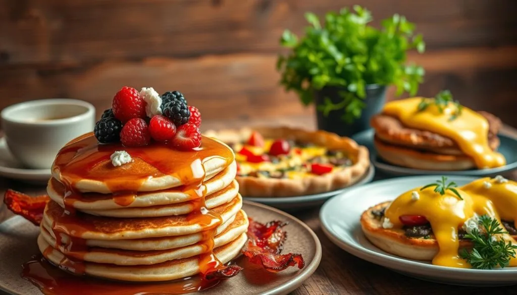 creative brunch dishes with traditional twists