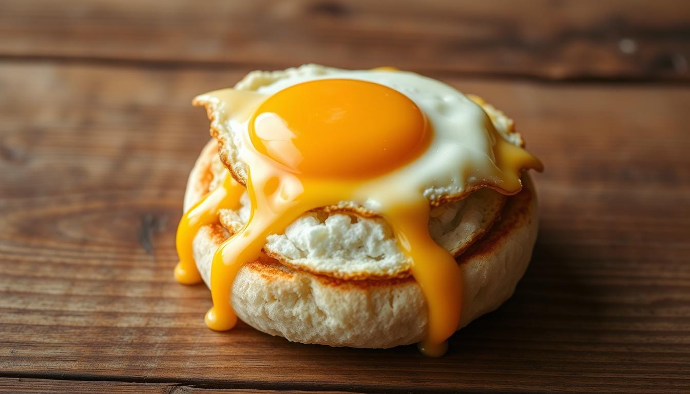 egg sandwich on english muffin