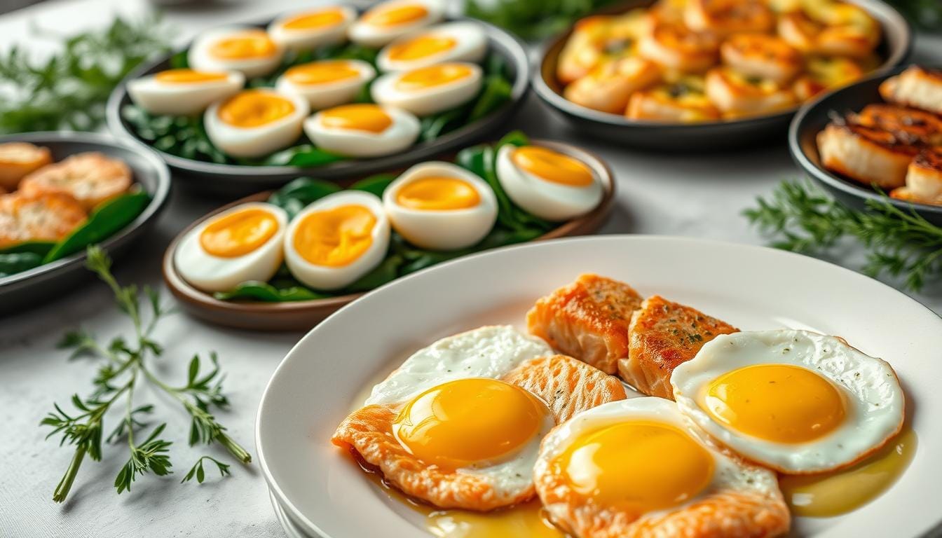 eggs and fish