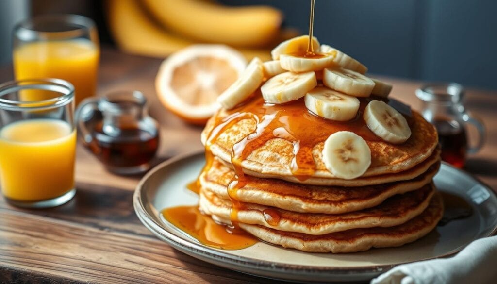 fluffy banana pancakes quick brunch inspiration