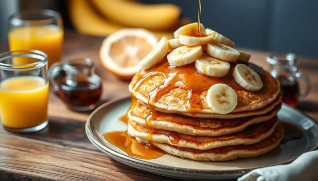 fluffy banana pancakes quick brunch inspiration