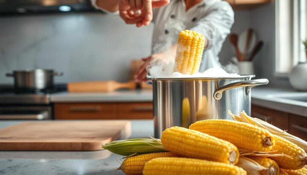 how to cook boiled corn on the cob steps