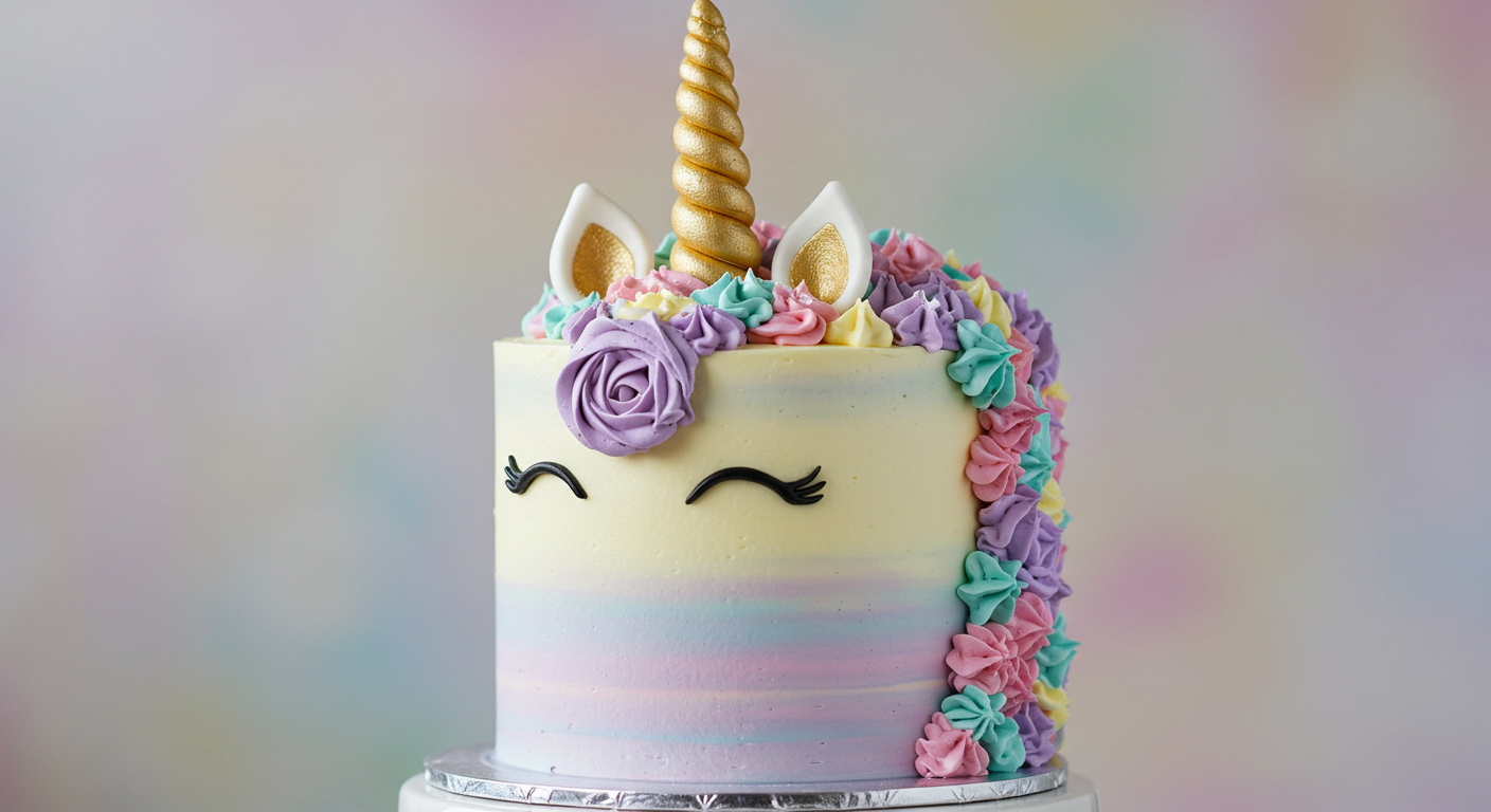 How to Make the Perfect Birthday Unicorn Cake: A Step-by-Step Guide 3 Whimsical Unicorn Cake with Pastel Buttercream Mane