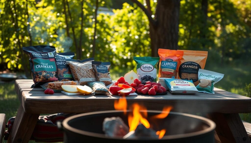 non-cook camping snacks