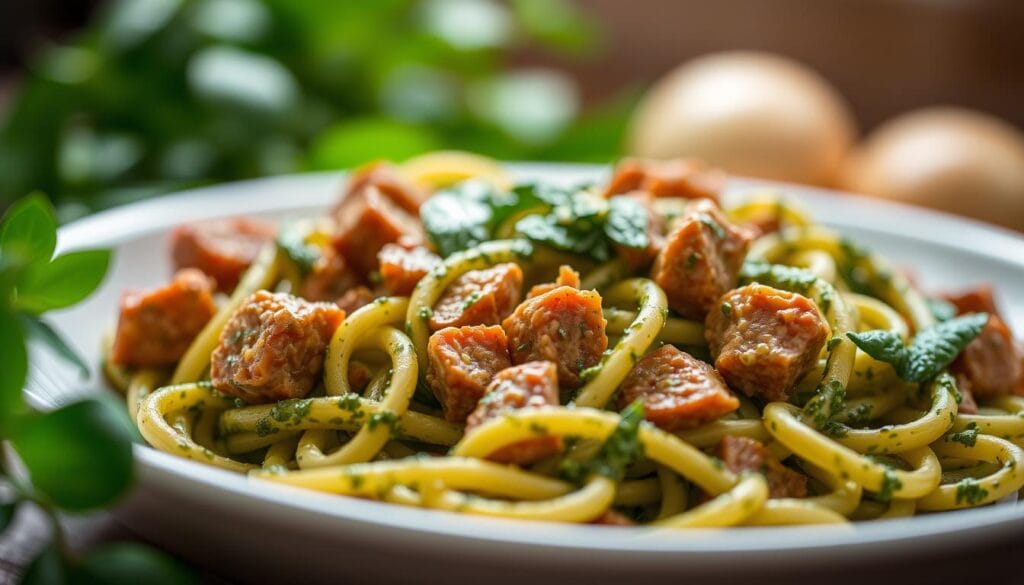 pesto-sausage-pasta-recipe