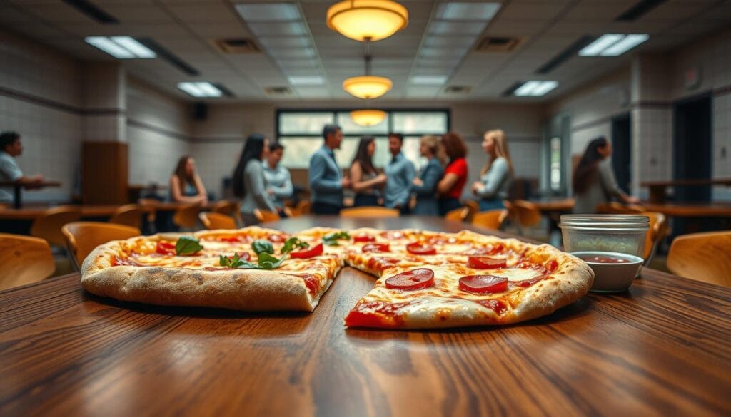 school cafeteria pizza recipe presentation