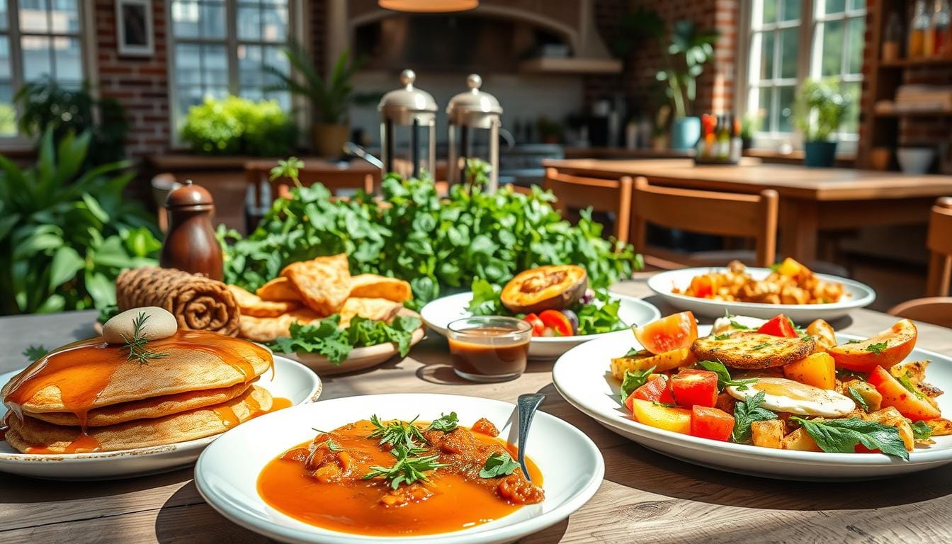 vegetarian brunch