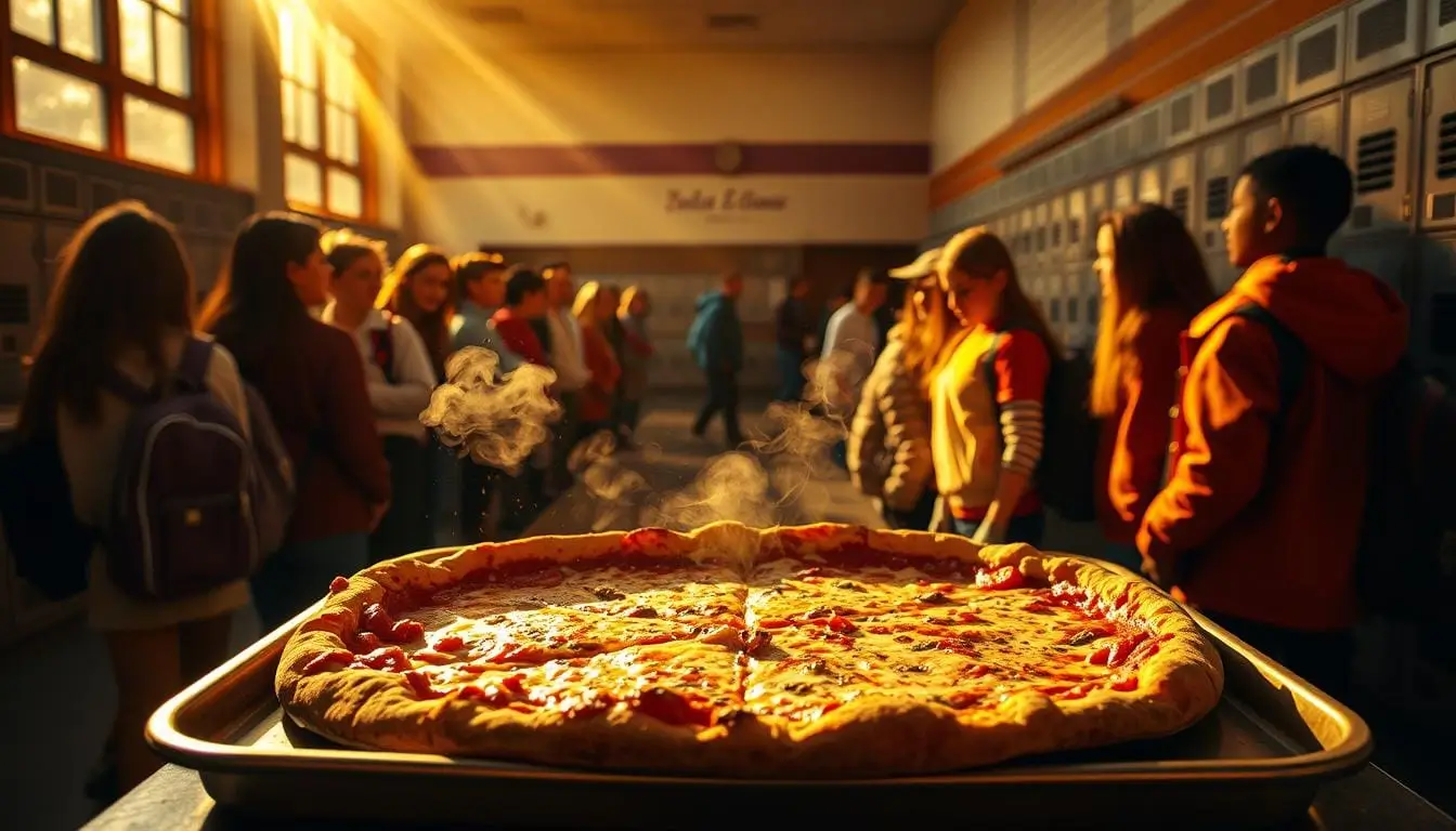 lunchroom pizza