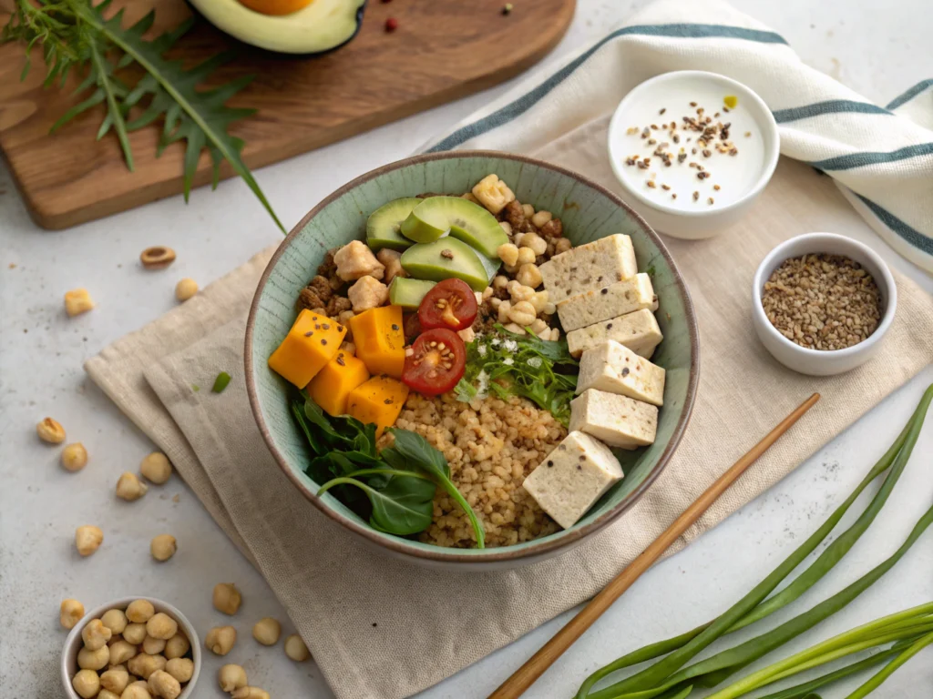 an image of [macrobiotic breakfast recipes] dish presented in a table