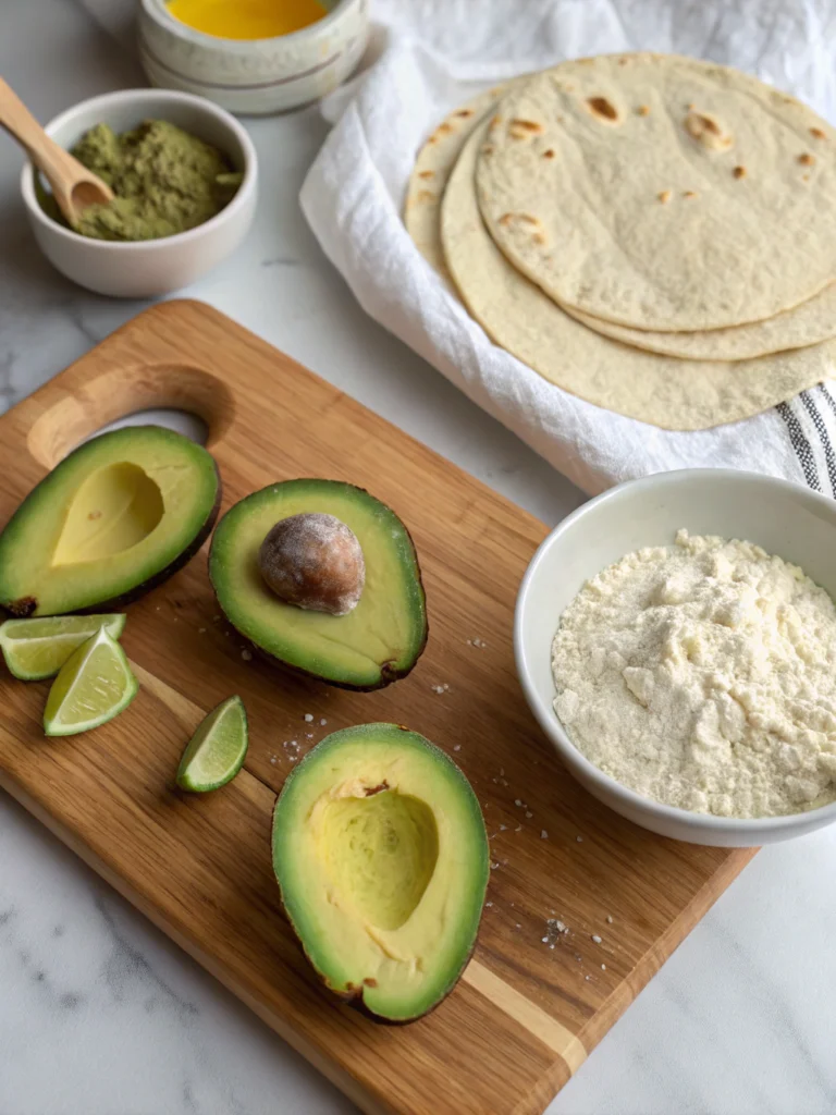 Avocado Paratha ingredients
