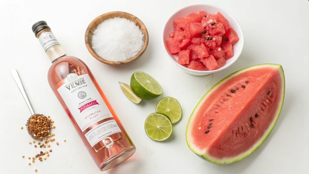 Summer Refreshment: Crafting Boozy Watermelon Frosé 2 Boozy Watermelon Frosé ingredients