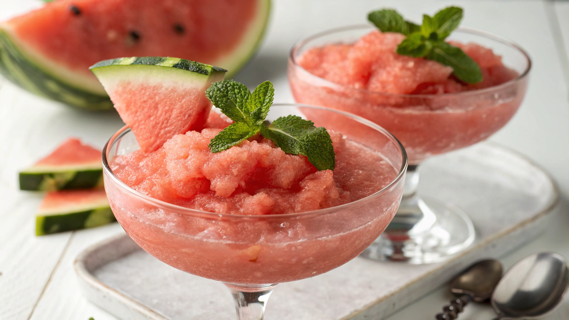 Boozy Watermelon Frosé
