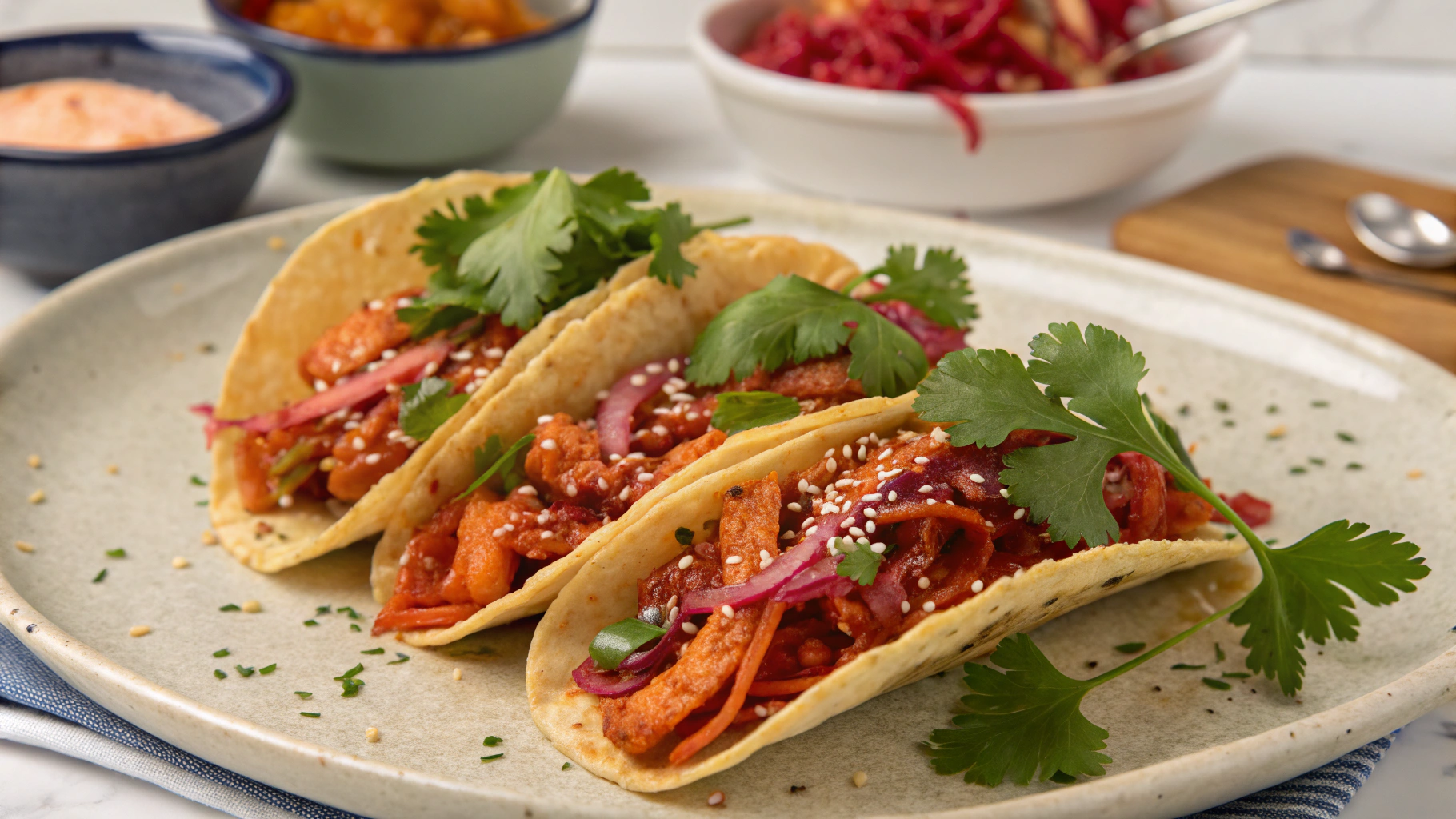 Fermented Kimchi Tacos