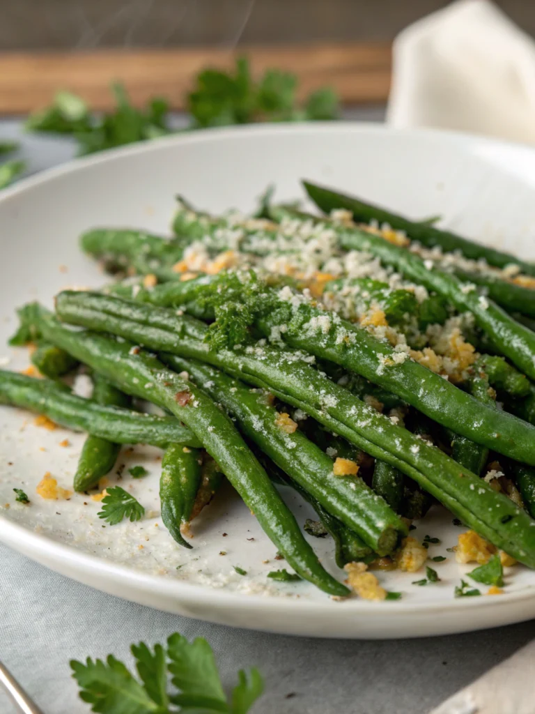 Garlic-Parmesan Green Beans