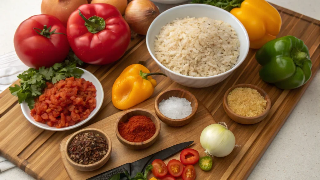 West African Delight: Cooking Authentic Jollof Rice 2 Jollof Rice ingredients