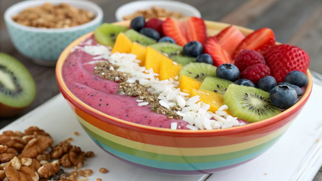 Rainbow Smoothie Bowls