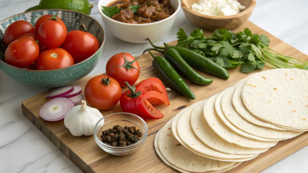  Salsa Macha Tacos ingredients