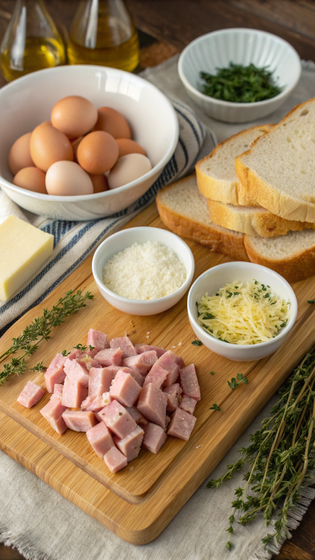 Savory French Toast ingredients