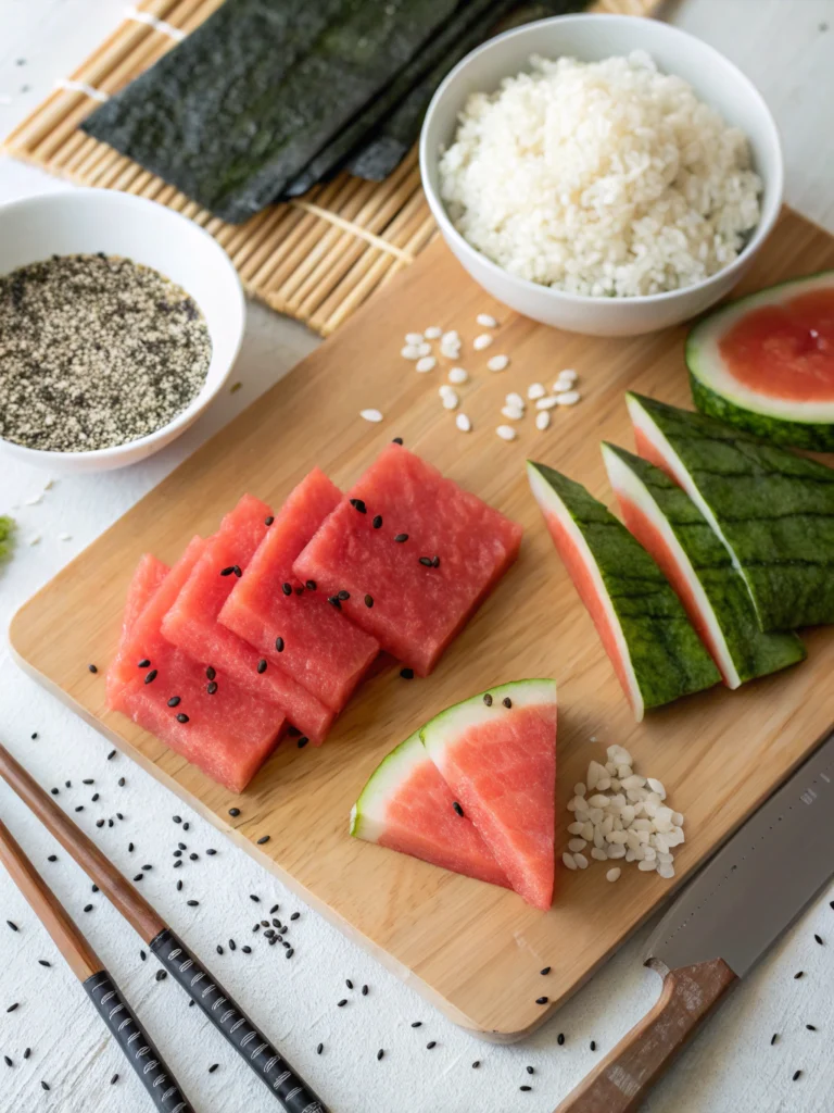  Watermelon Sushi ingredients