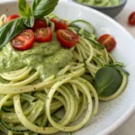 Zucchini Noodles with Avocado Pesto
